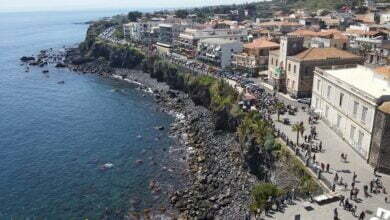 Veduta dal Castello su Aci Castello